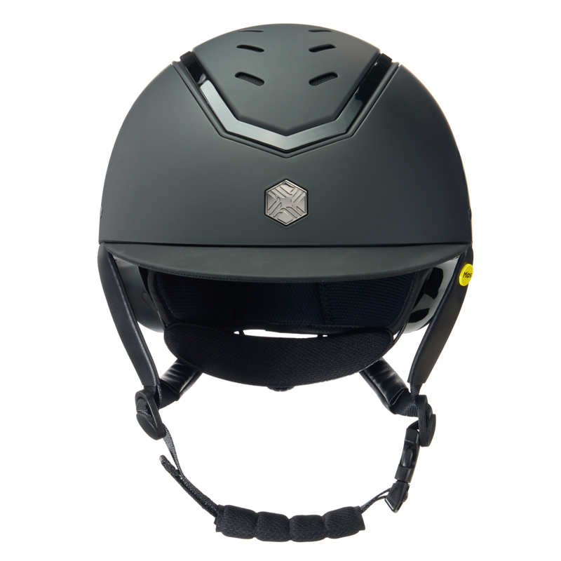 EQX by Charles Owen Kylo Riding Hat with MIPS - Black Matte/Black Gloss-1